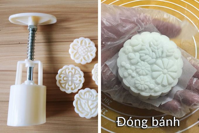 Cách làm bánh trung thu đậu xanh thơm ngon vô cùng nhanh chóng và đơn giản 22 tao hinh banh 3 1